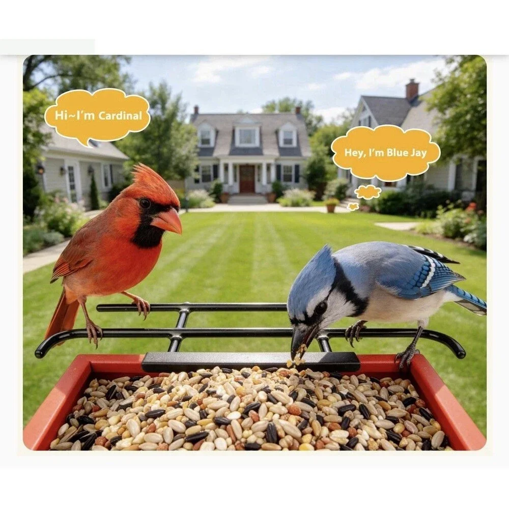 NEW BOLITE Smart AI Identify Bird Feeder w Camera 2.5K Solar Powered App Control